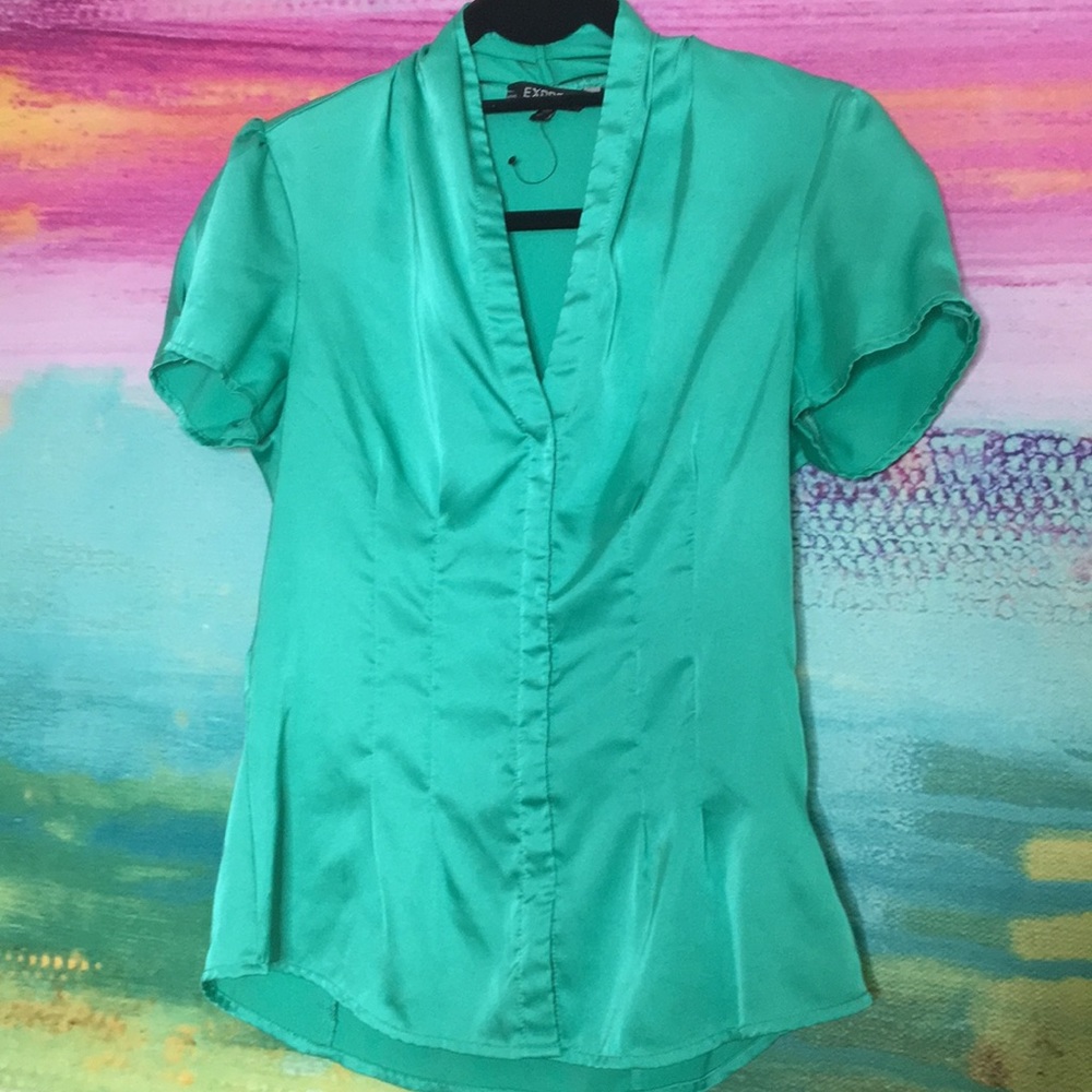 Turquoise blouse